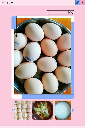 早餐:小方馒头  水煮柴鸡蛋  茄汁西葫芦